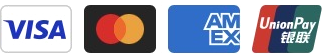 Visa, Mastercard, American Express und UnionPay